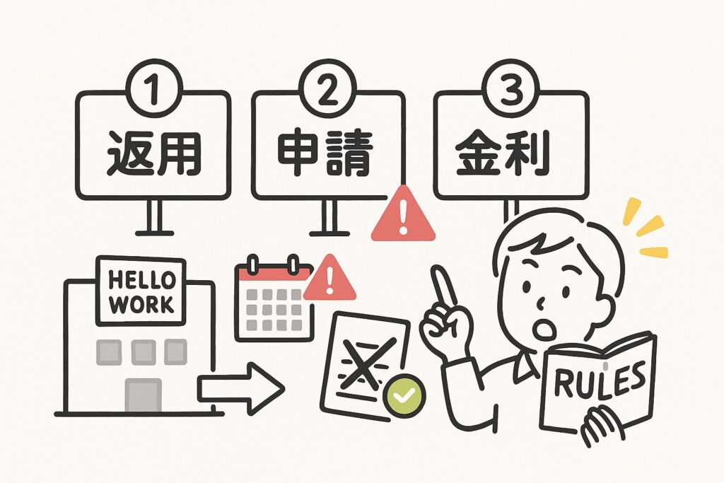 申請で失敗しないための3ルール（期限・同時受給NG・チェックリスト）